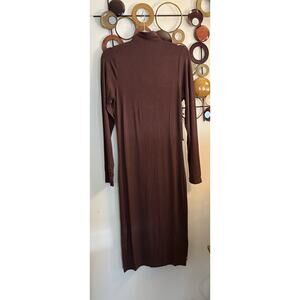 Honor The Gift Women’s Boutique Brand XXL Chocolate Color Long Sleeve Dress